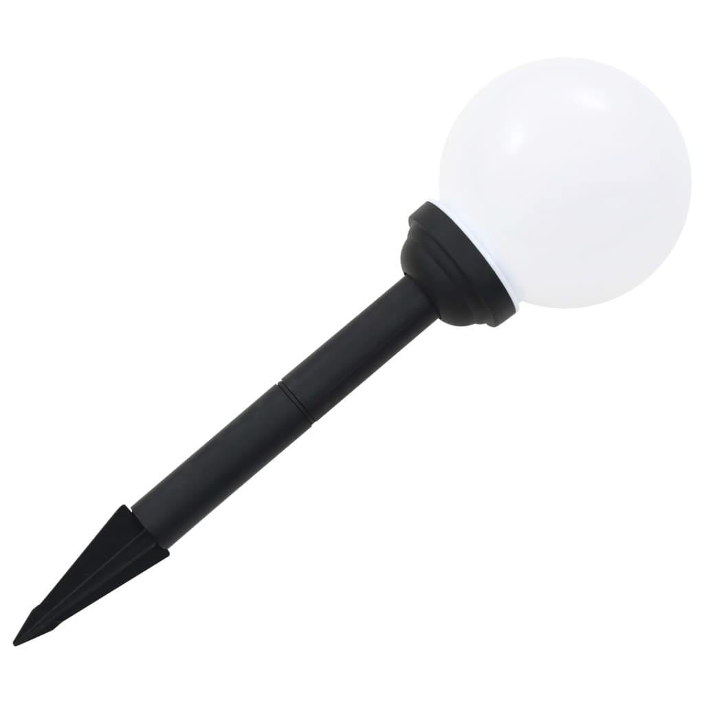 4 db napelemes kültéri LED gömblámpa, 15 cm RGB