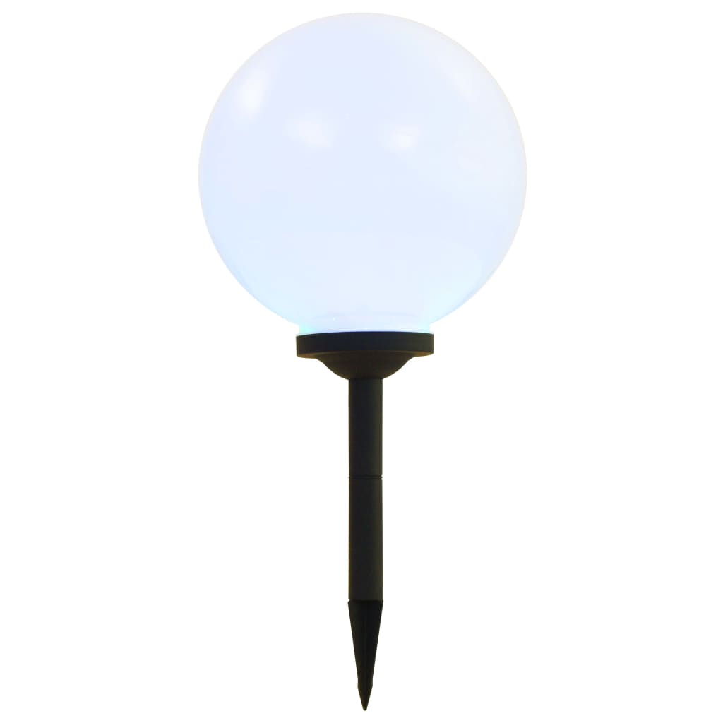 2 db napelemes kültéri LED gömblámpa, 30 cm RGB