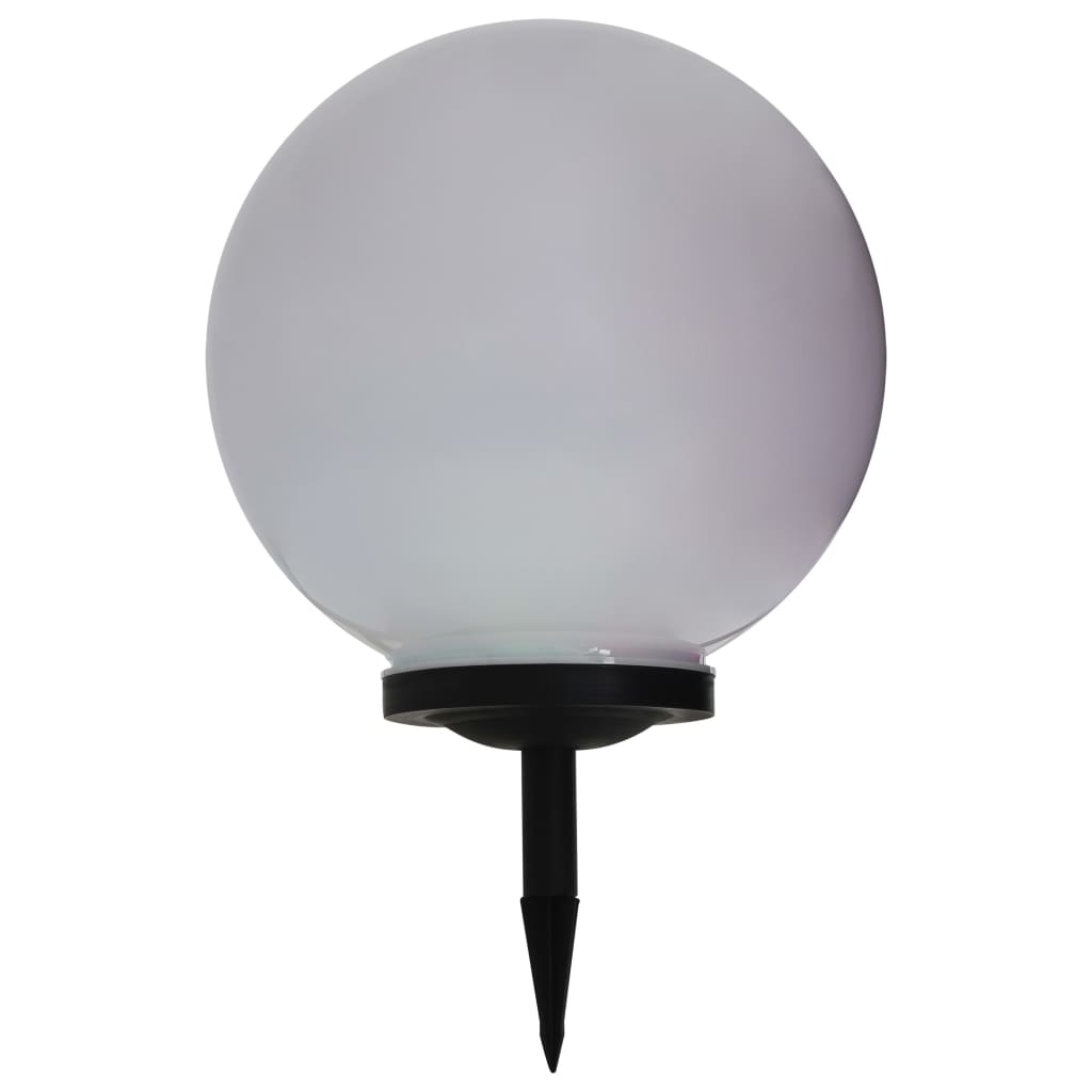napelemes kültéri LED gömblámpa, 40 cm RGB