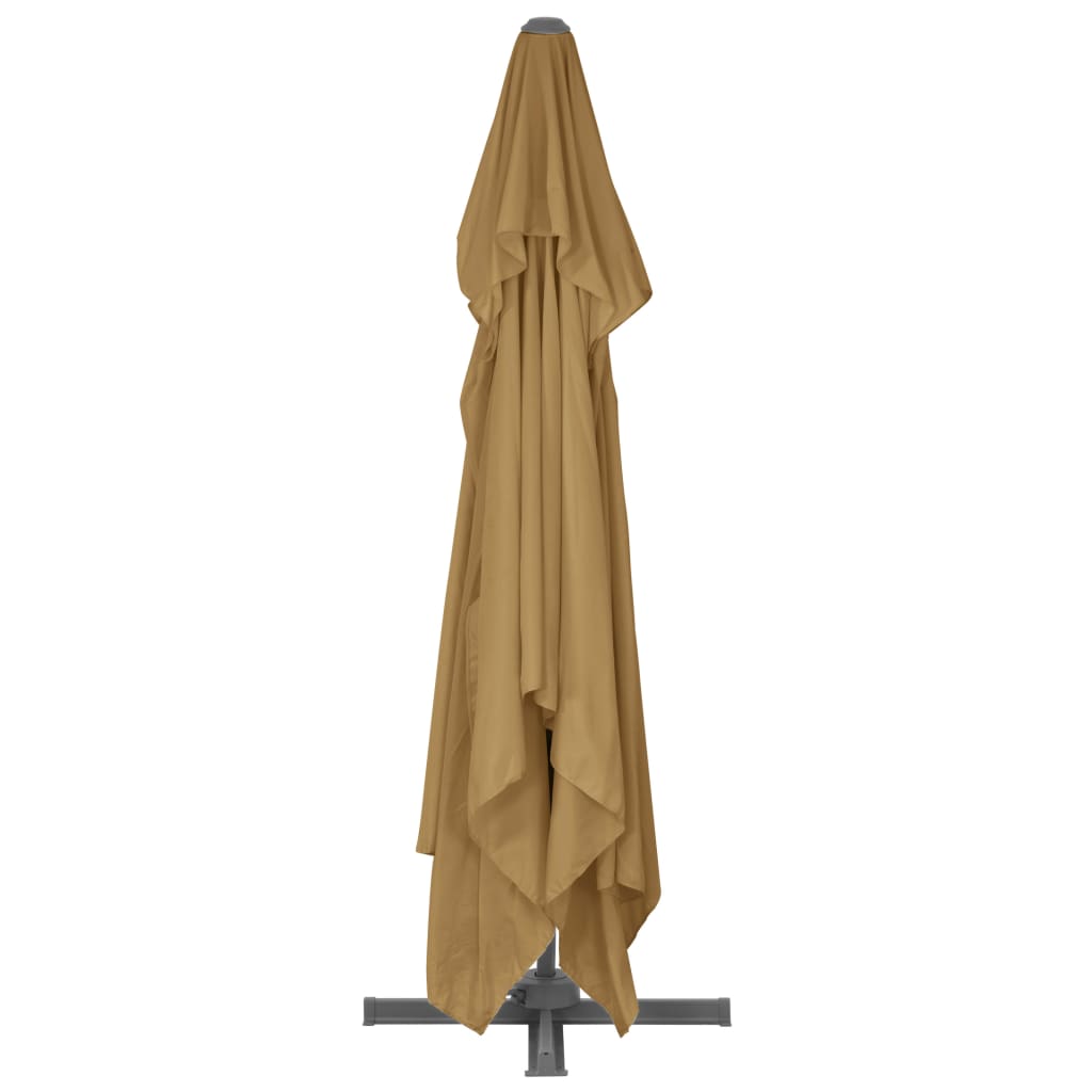 konzolos kerti napernyő alumínium rúddal 400 x 300 cm bézs