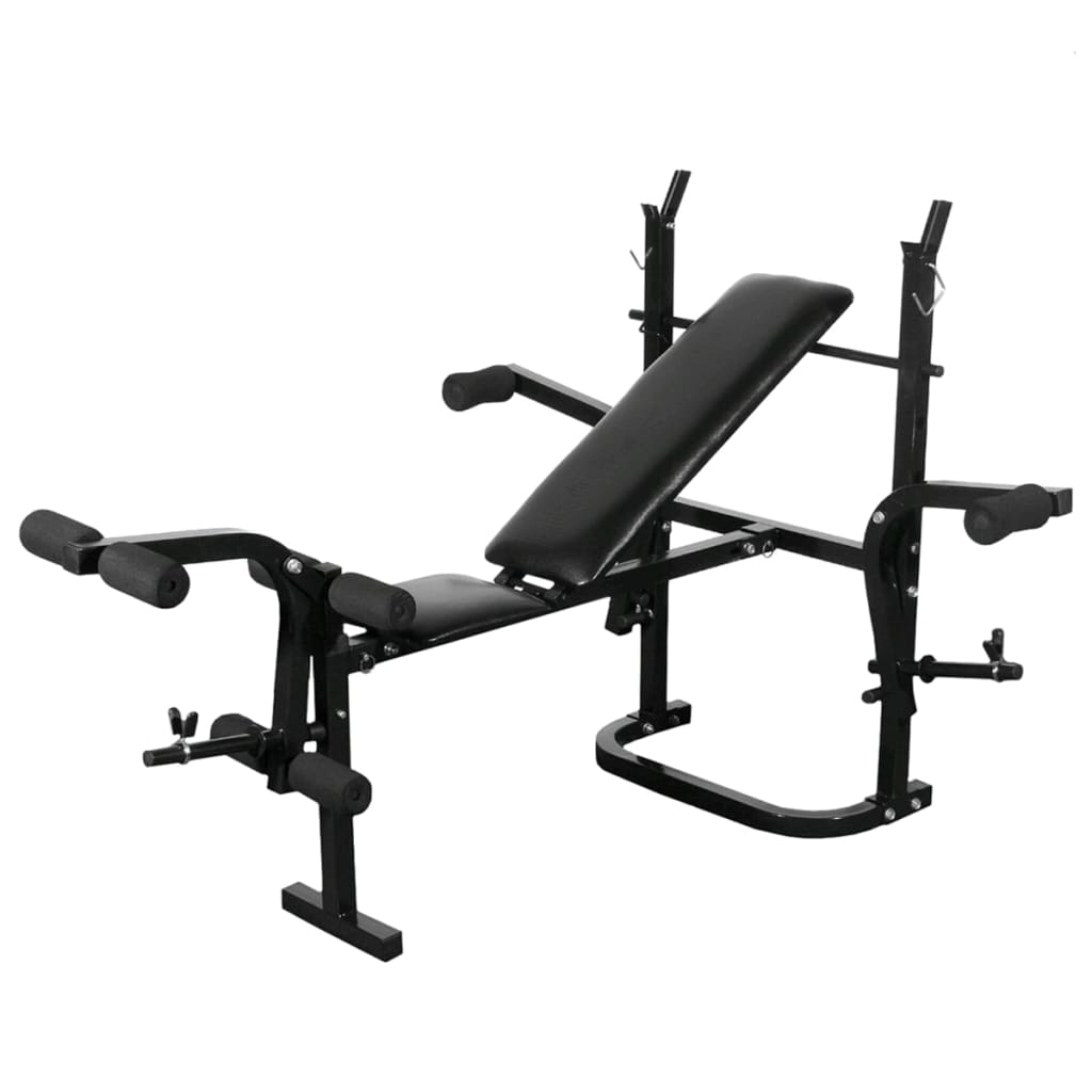 súlyzópad állvánnyal/egykezes és kétkezes súlyzószettel 60,5 kg
