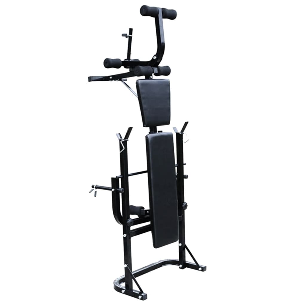 súlyzópad állvánnyal/egykezes és kétkezes súlyzószettel 60,5 kg