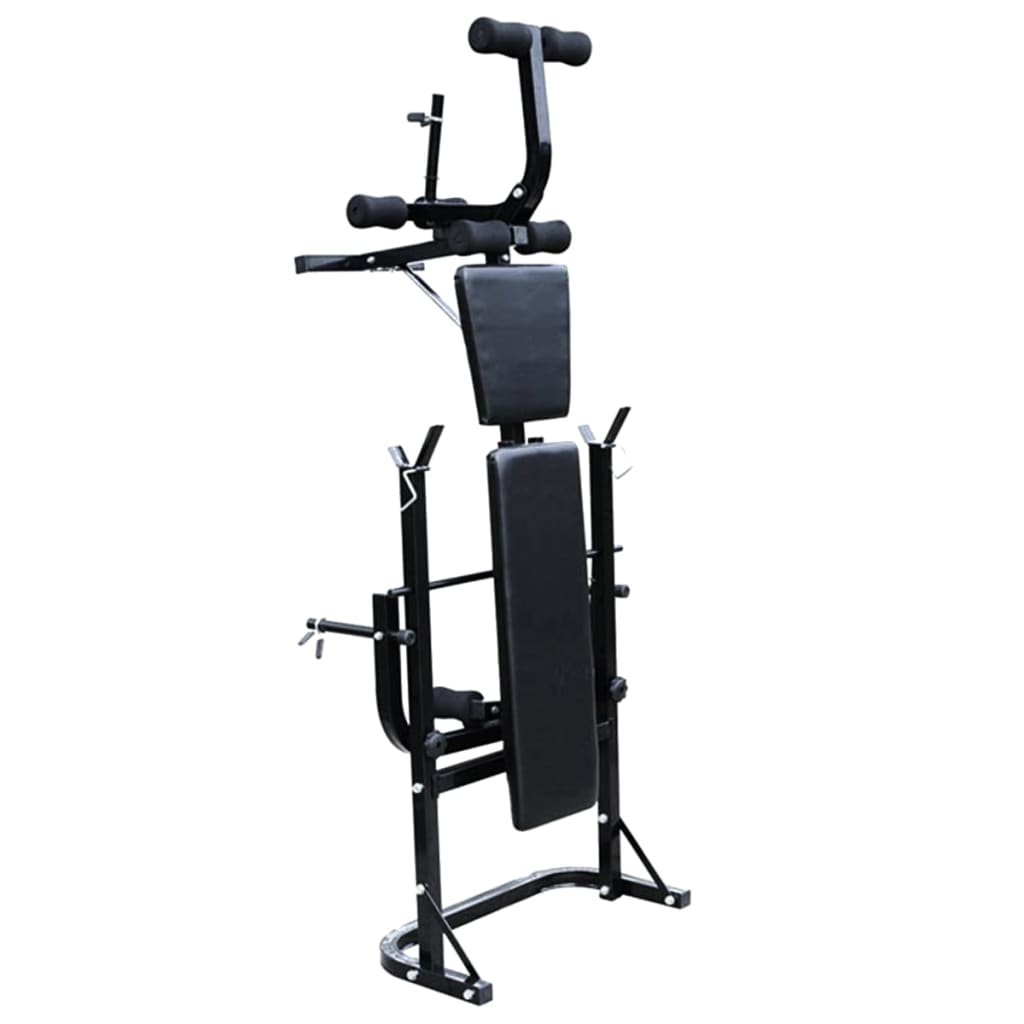 súlyzópad állvánnyal/egykezes és kétkezes súlyzószettel 30,5 kg