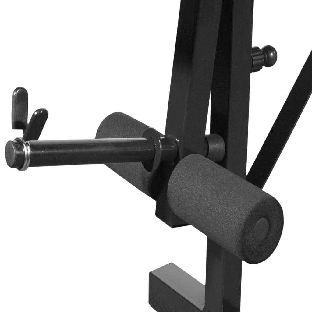 súlyzópad állvánnyal/egykezes és kétkezes súlyzószettel 30,5 kg