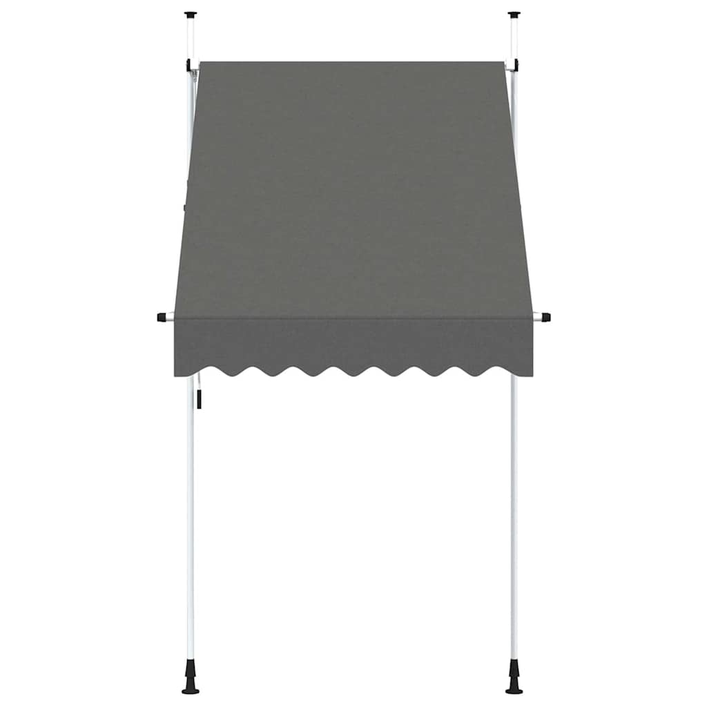 kézzel feltekerhető antracit napellenző 150 cm