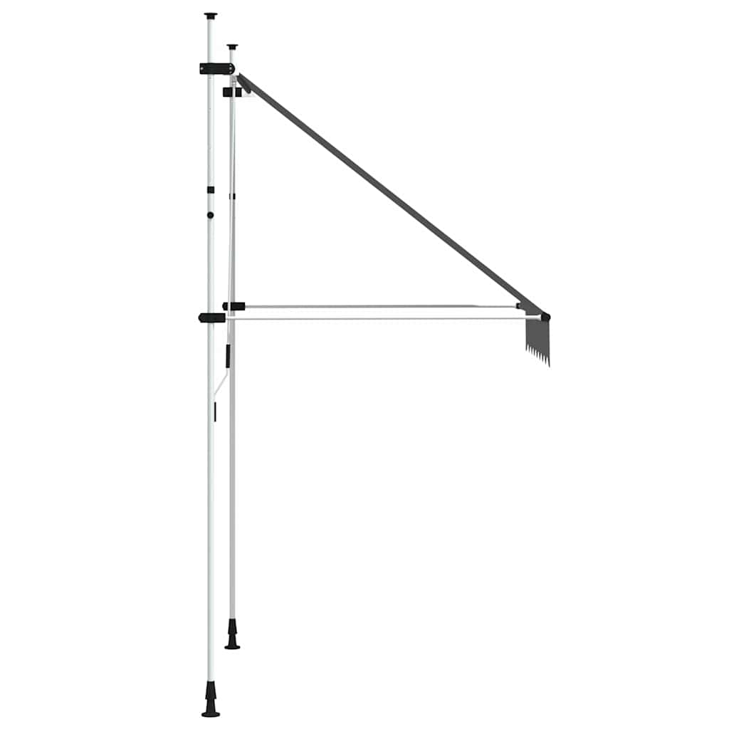 kézzel feltekerhető antracit napellenző 150 cm