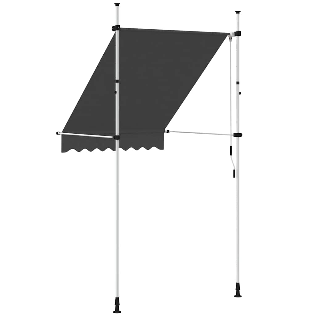 kézzel feltekerhető antracit napellenző 150 cm