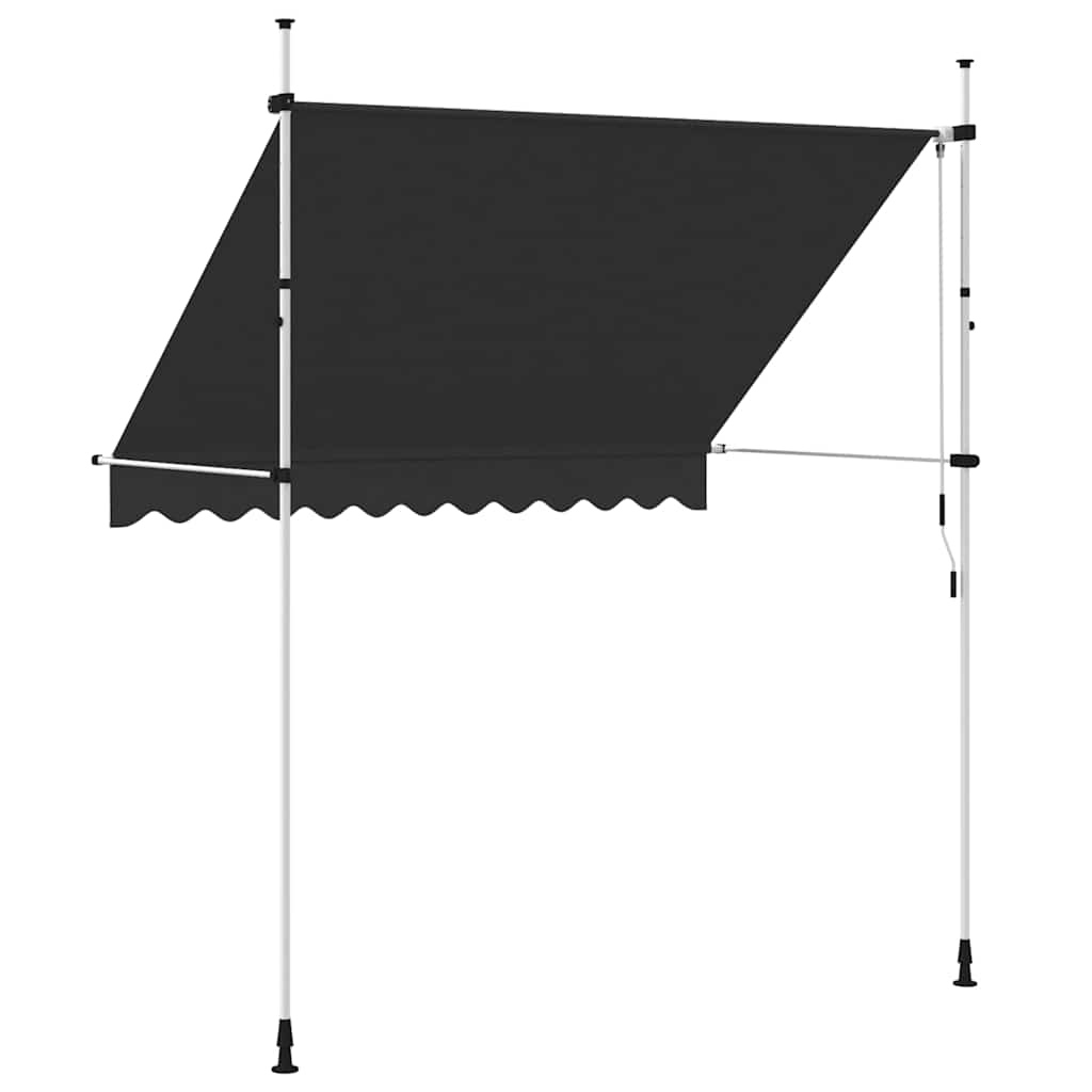 kézzel feltekerhető antracit napellenző 250 cm