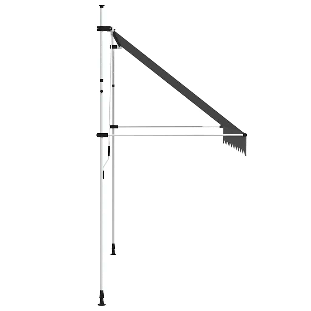 kézzel feltekerhető antracit napellenző 300 cm
