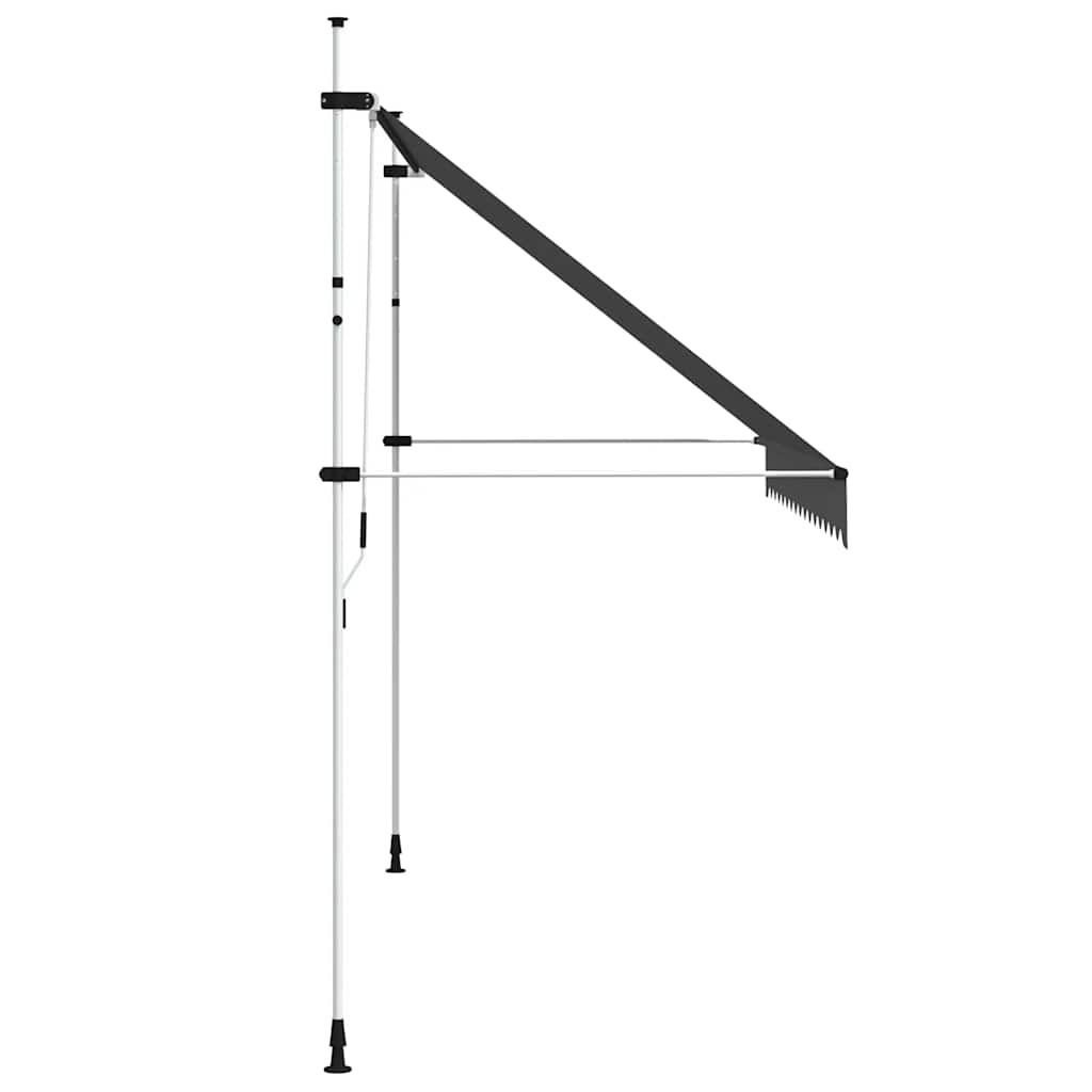 kézzel feltekerhető antracit napellenző 350 cm