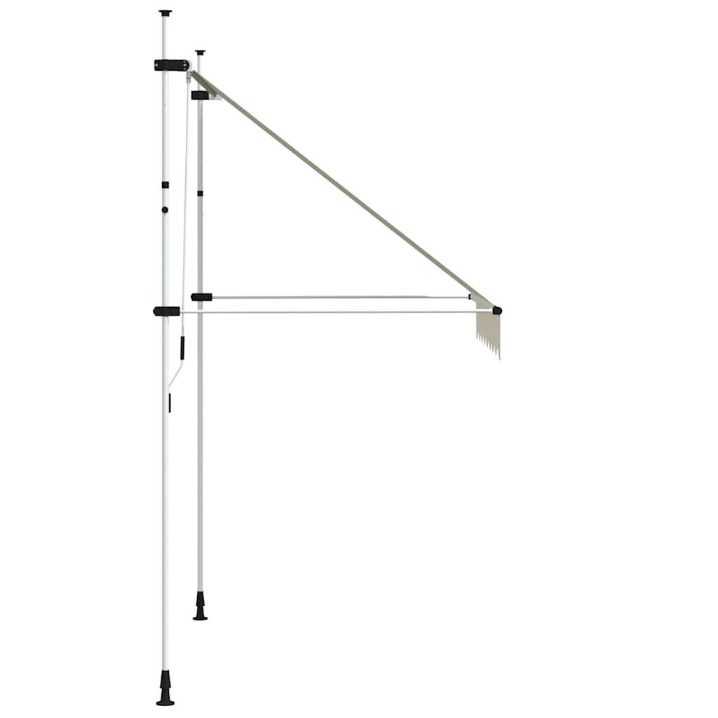 kézzel feltekerhető krémszínű napellenző 200 cm