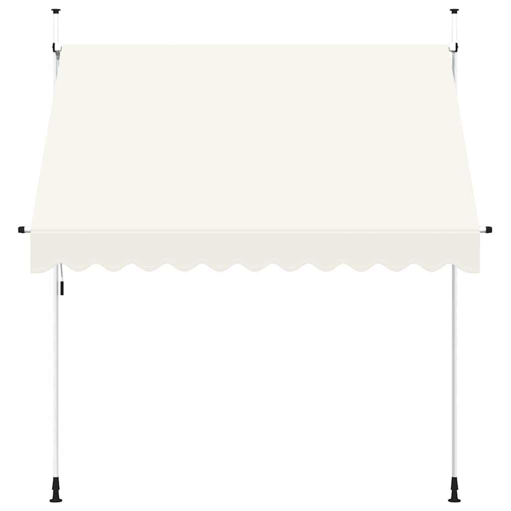 kézzel feltekerhető krémszínű napellenző 250 cm