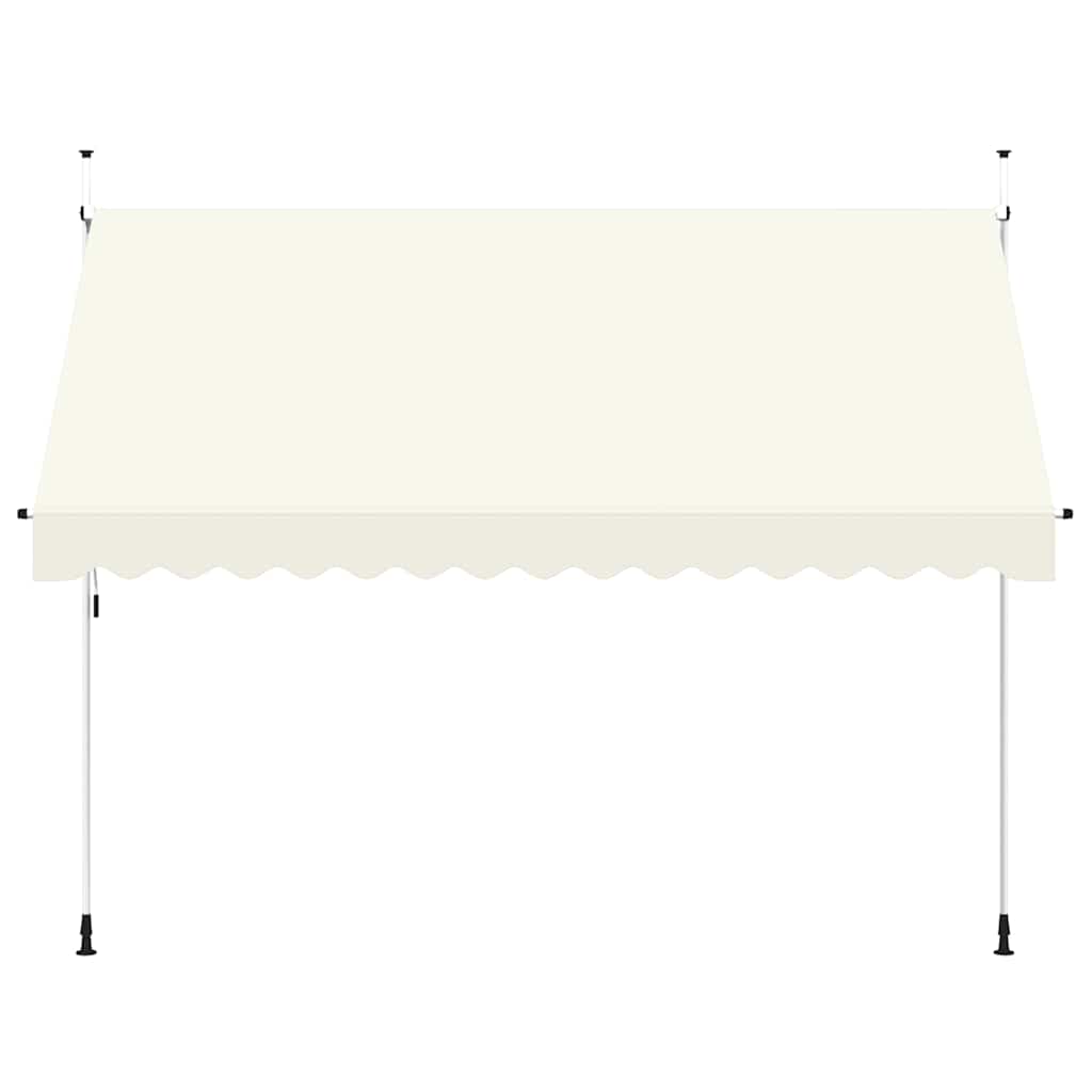 kézzel feltekerhető krémszínű napellenző 350 cm