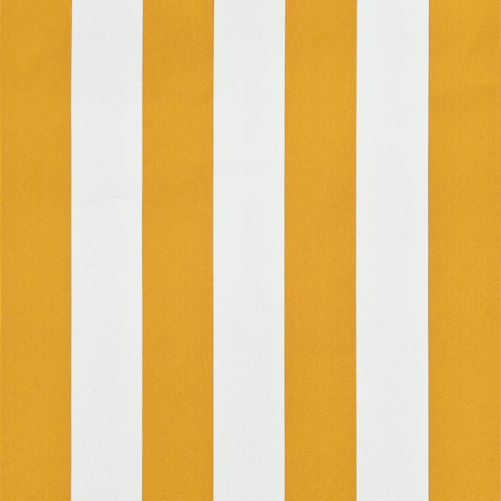 feltekerhető sárga és fehér napellenző 150 x 150 cm