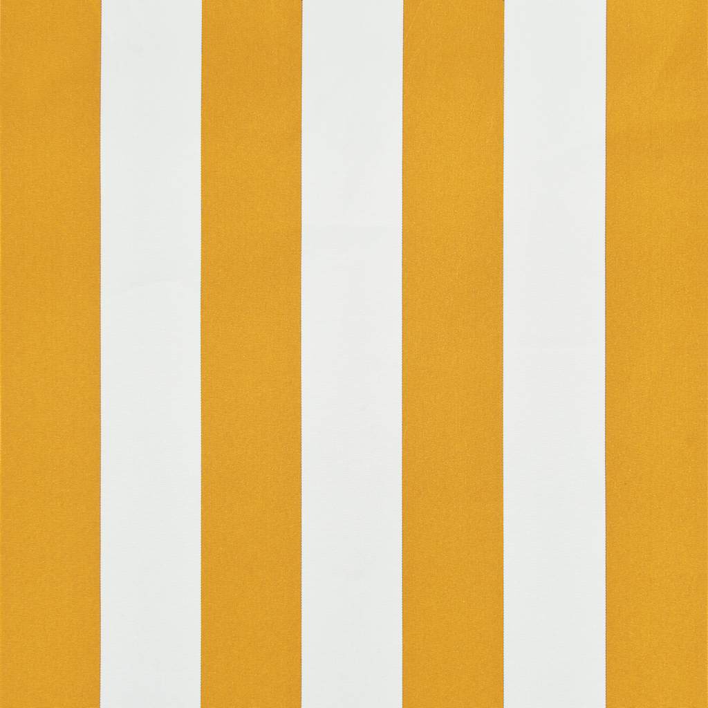 feltekerhető sárga és fehér napellenző 300 x 150 cm