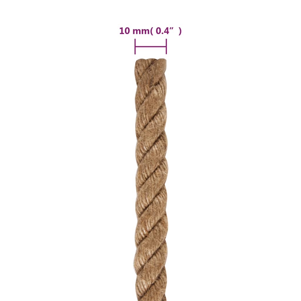 100% juta kötél 10 mm vastagságú, 250 m
