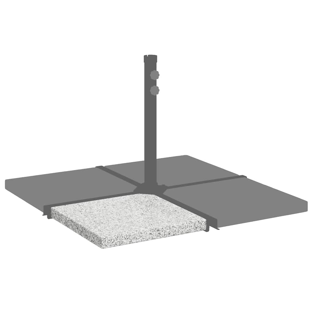négyszögletes szürke gránit napernyőtalp, 25 kg