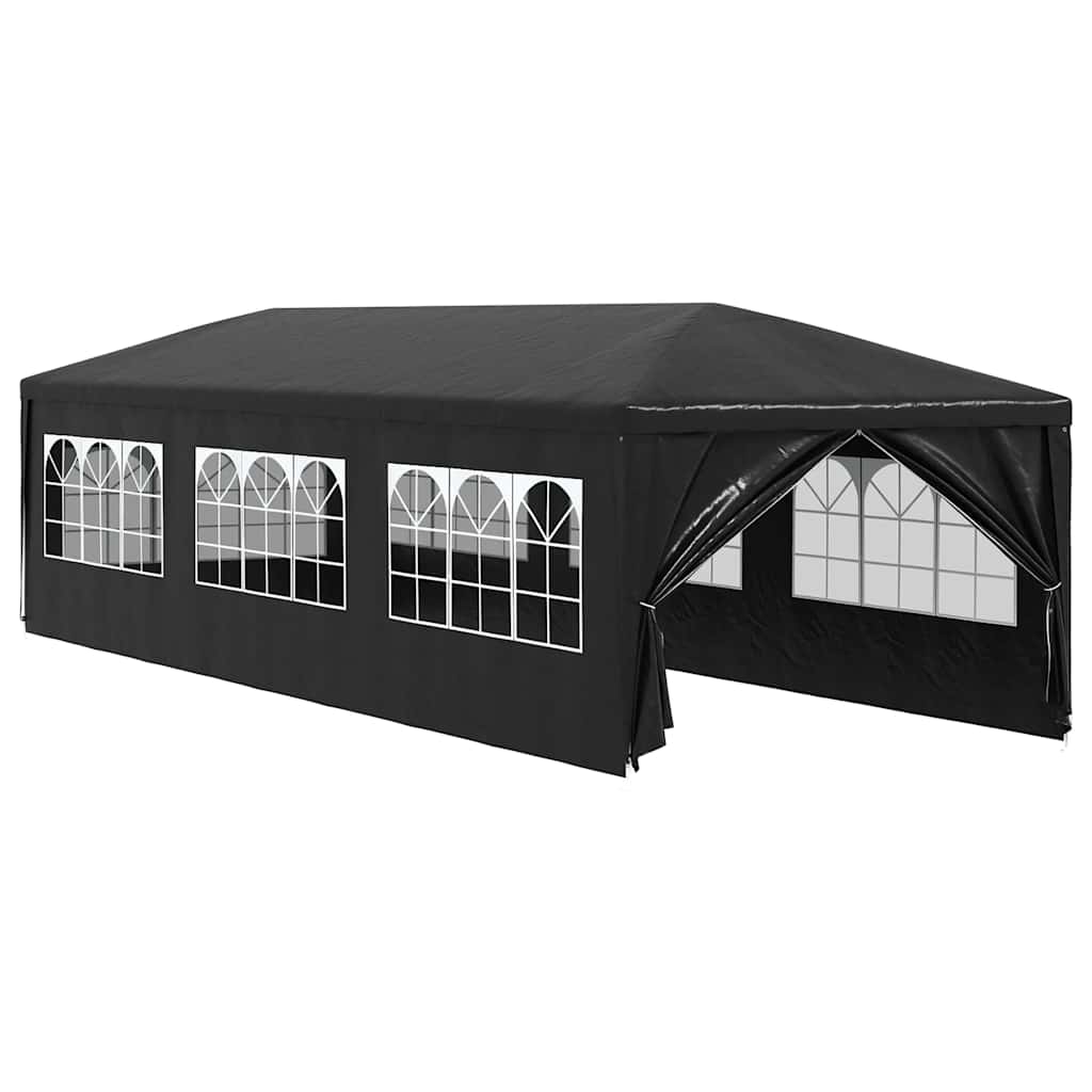 antracitszürke partisátor 3 x 9 m