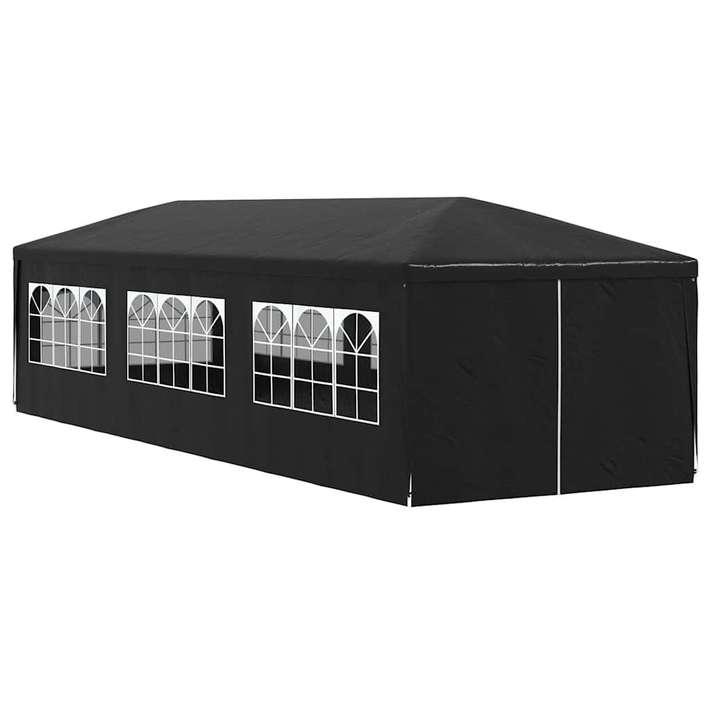 antracitszürke partisátor 3 x 9 m