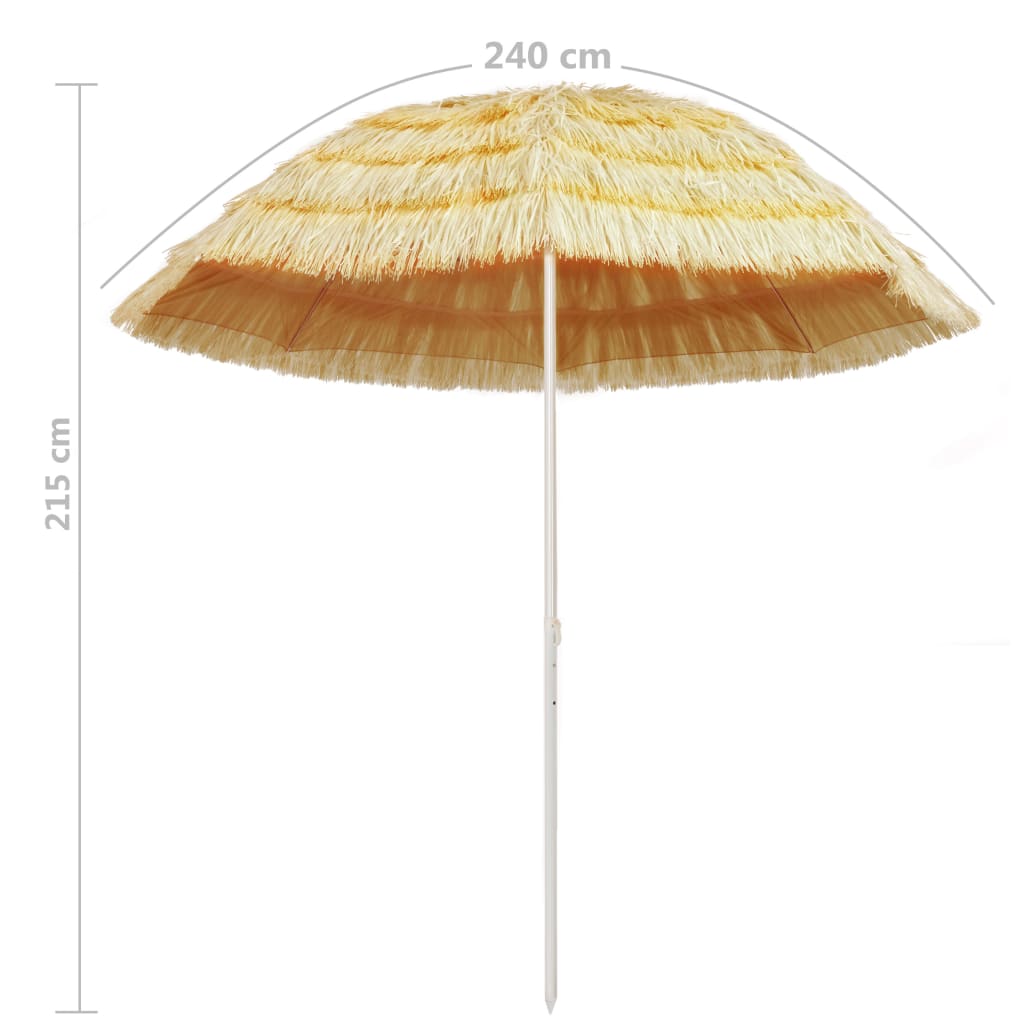 hawaii stílusú természetes strand napernyő 240 cm