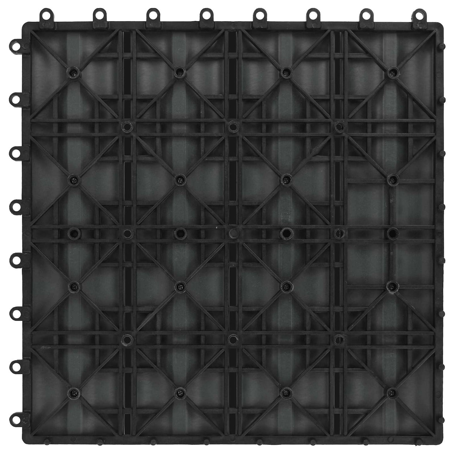 Faszegély járólap 3D Design 11 db Fekete 30 x 30 cm WPC
