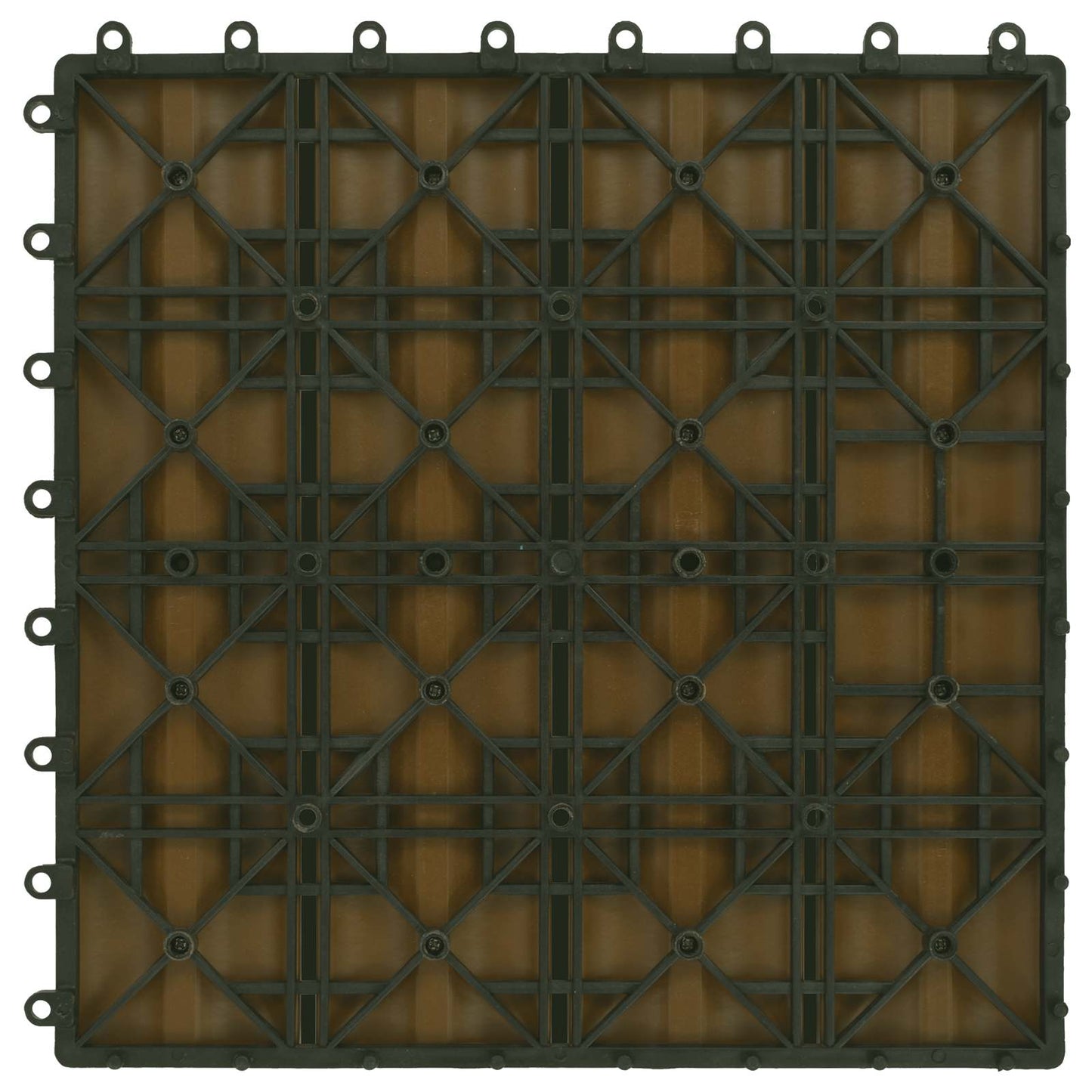 Faszegély járólap 3D Design 11 db Tíkfa 30 x 30 cm WPC