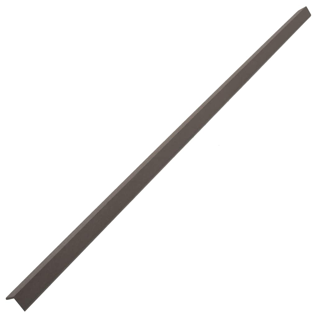 5 db sötétbarna WPC teraszburkoló sarokprofil 170 cm