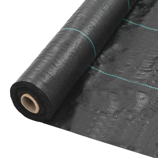 fekete PP talajtakaró szőnyeg 2 x 50 m