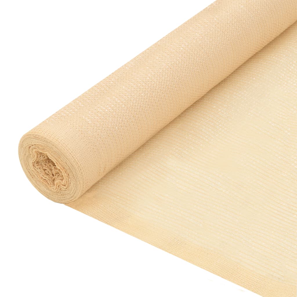 belátásgátló háló, HDPE, 1,5 x 25 m, bézs
