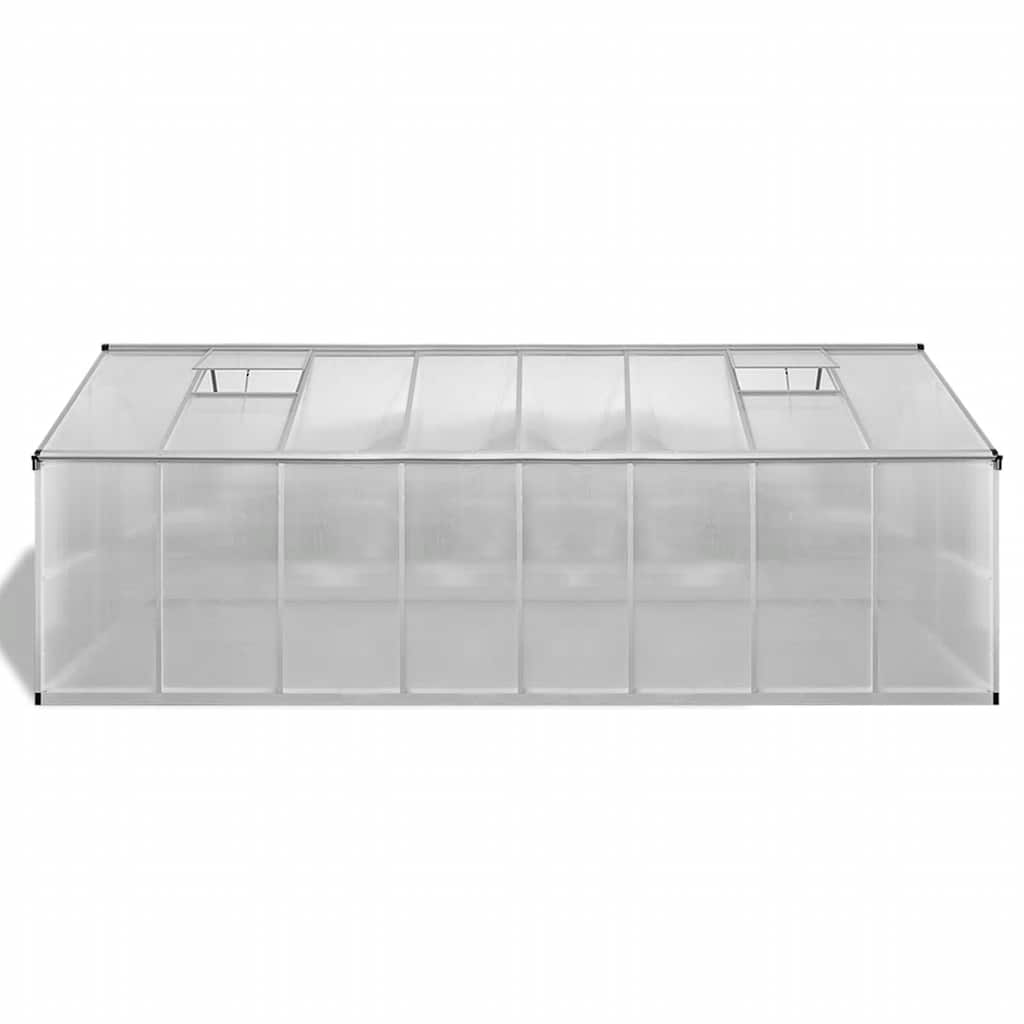 alumínium melegház 481 x 250 x 195 cm 23,44 m³