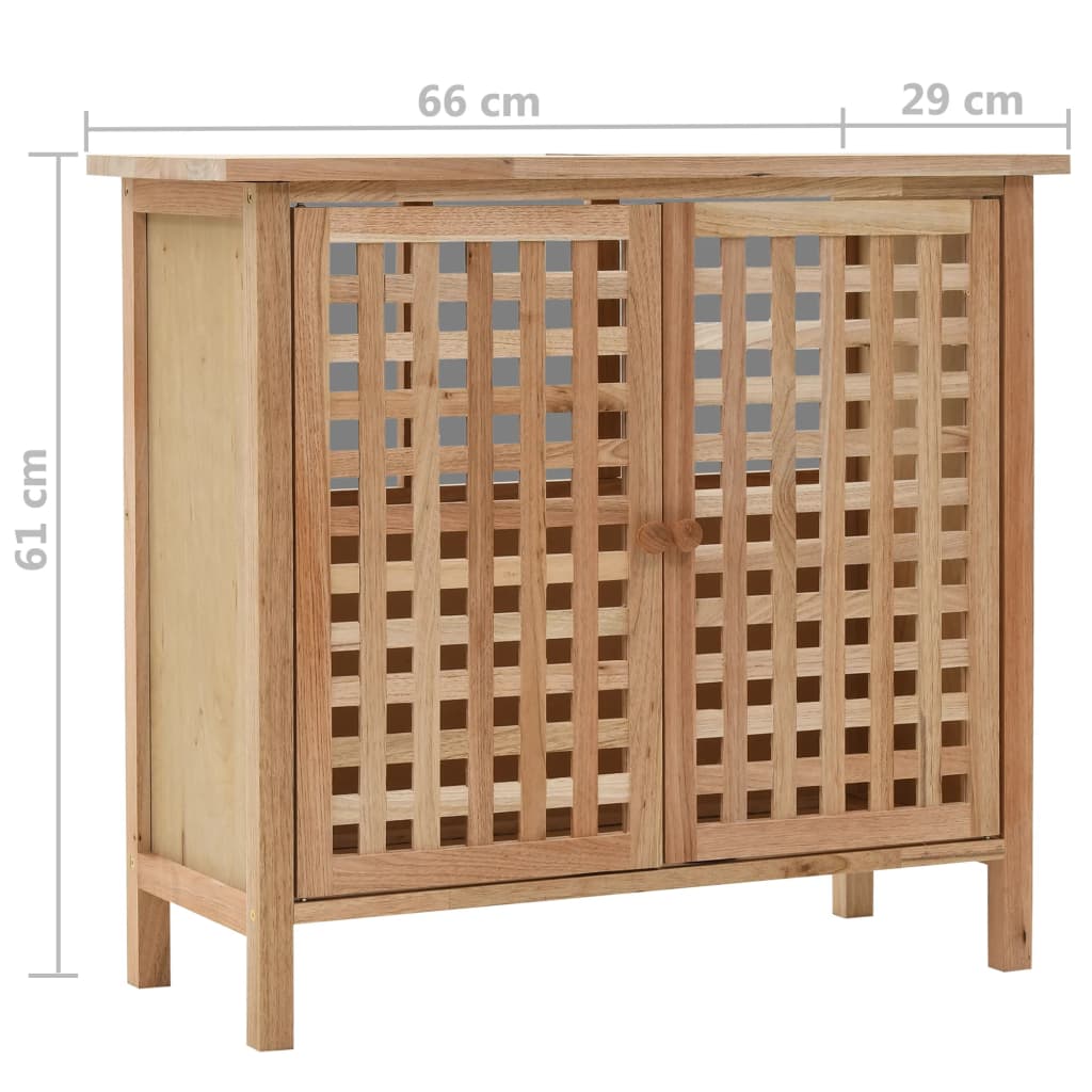 tömör diófa mosdószekrény 66 x 29 x 61 cm