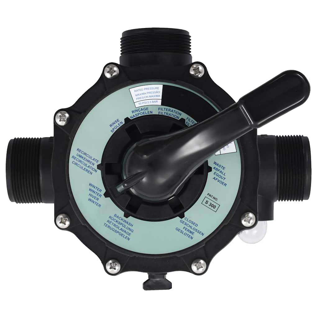 többkimenetes 6-funkciós ABS homokszűrő-szelep 38 mm