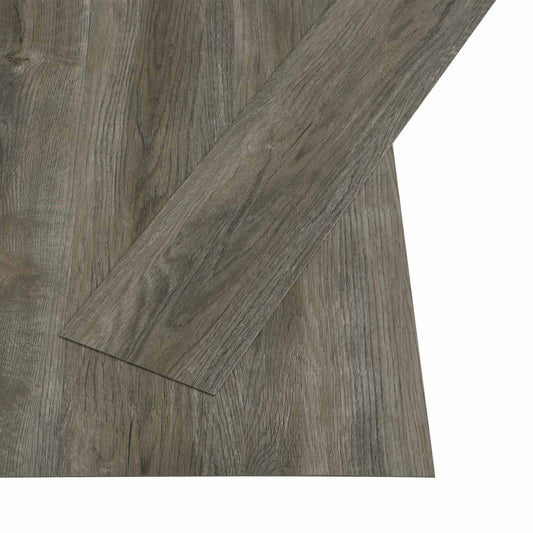 Öntapadós padló deszka Szürke és Barna 4,46 m² 32 db PVC