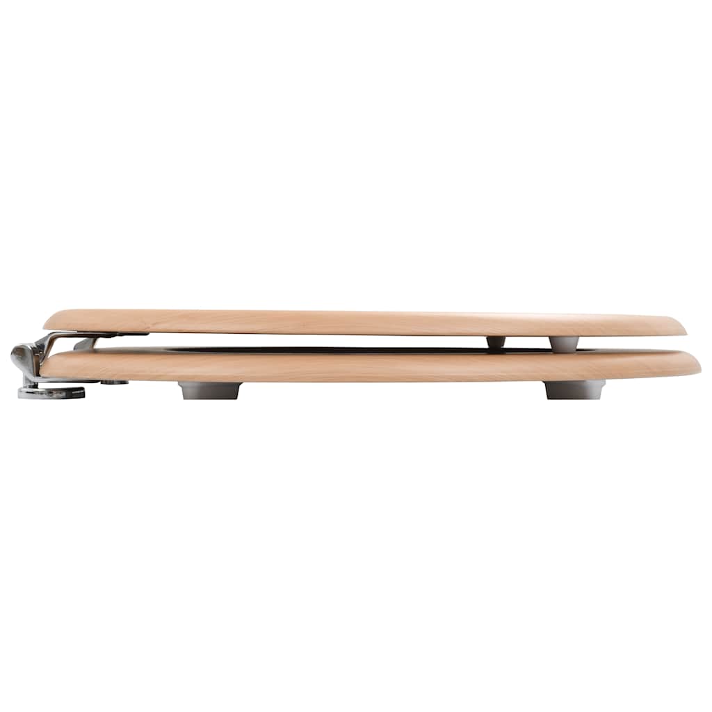 bambuszmintás MDF WC ülőke