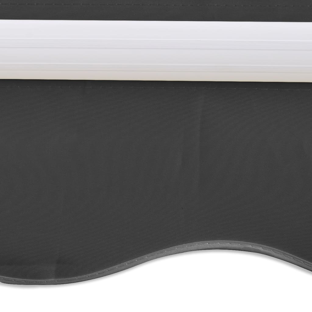 kézi működtetésű összecsukható napellenző, antracit, 300 cm