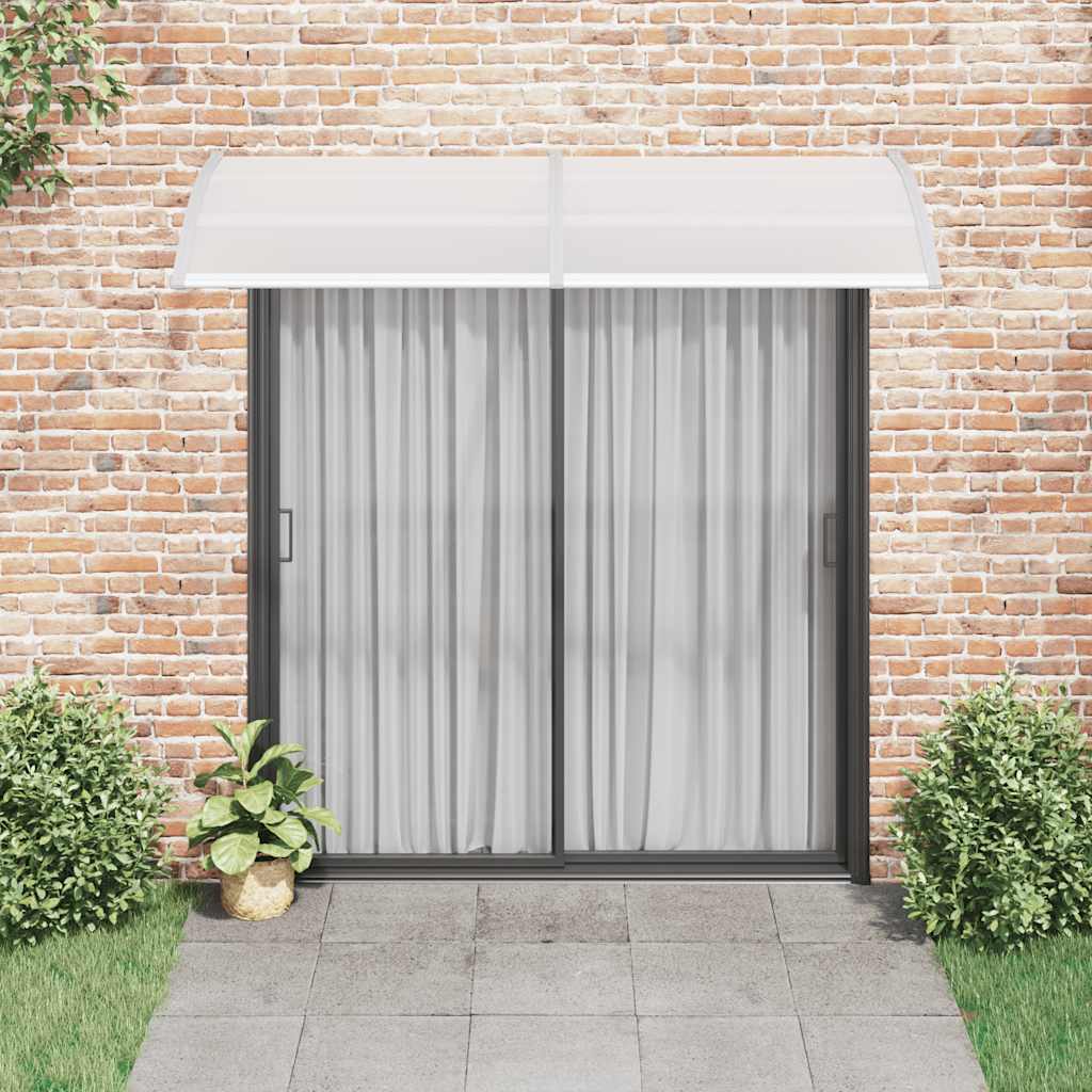 szürke polikarbonát ajtóelőtető 240 x 100 cm