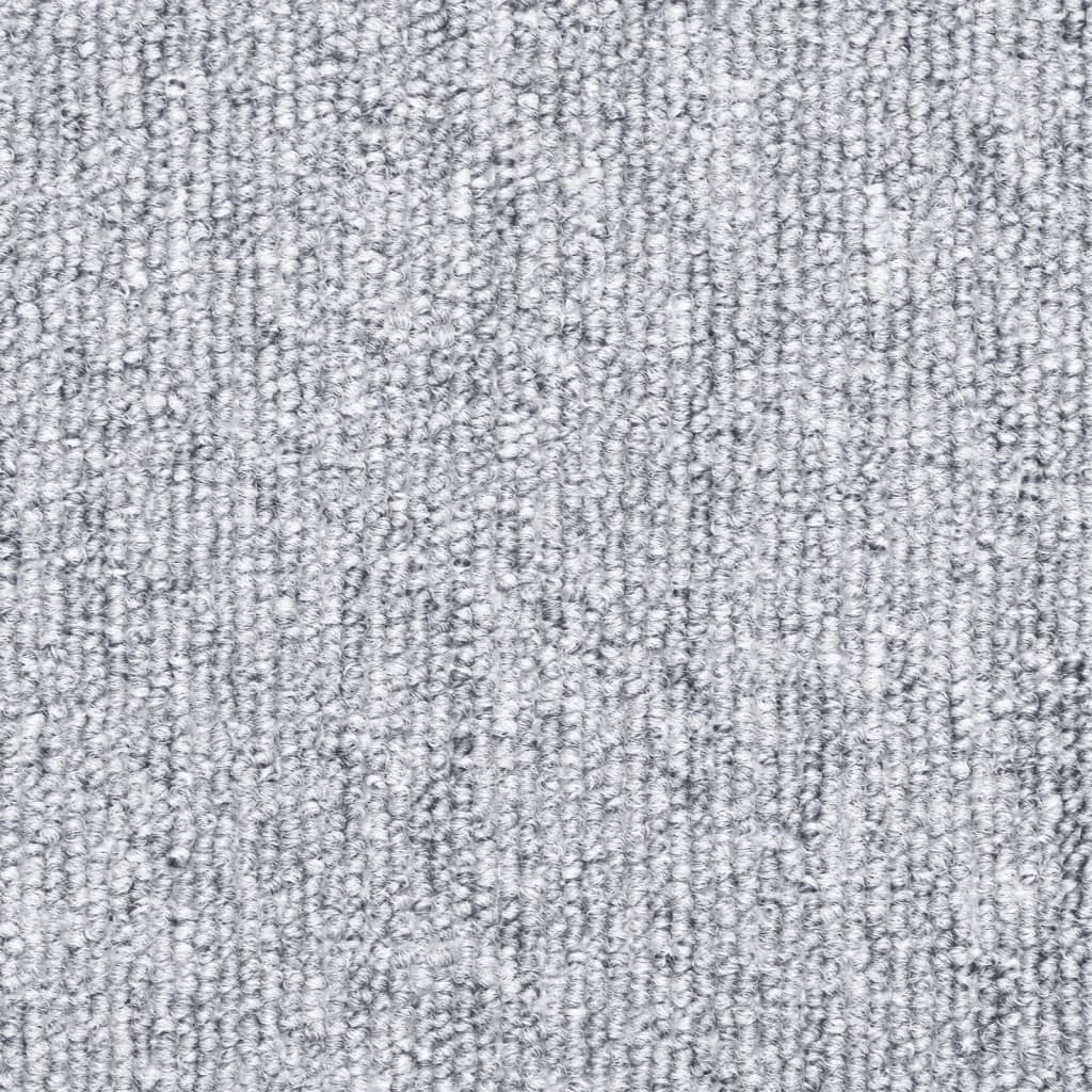 15 darab világosszürke lépcsőszőnyeg 56 x 17 x 3 cm