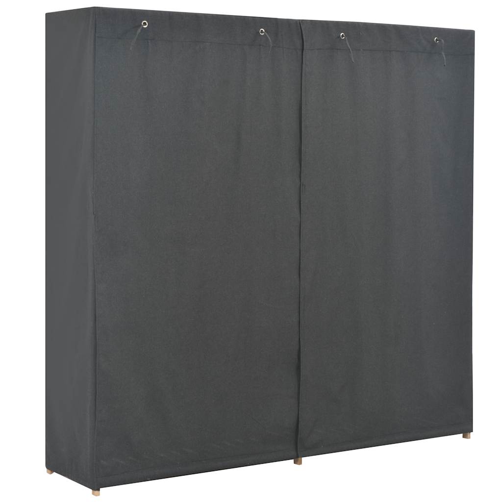 szürke szövet ruhásszekrény 173 x 40 x 170 cm