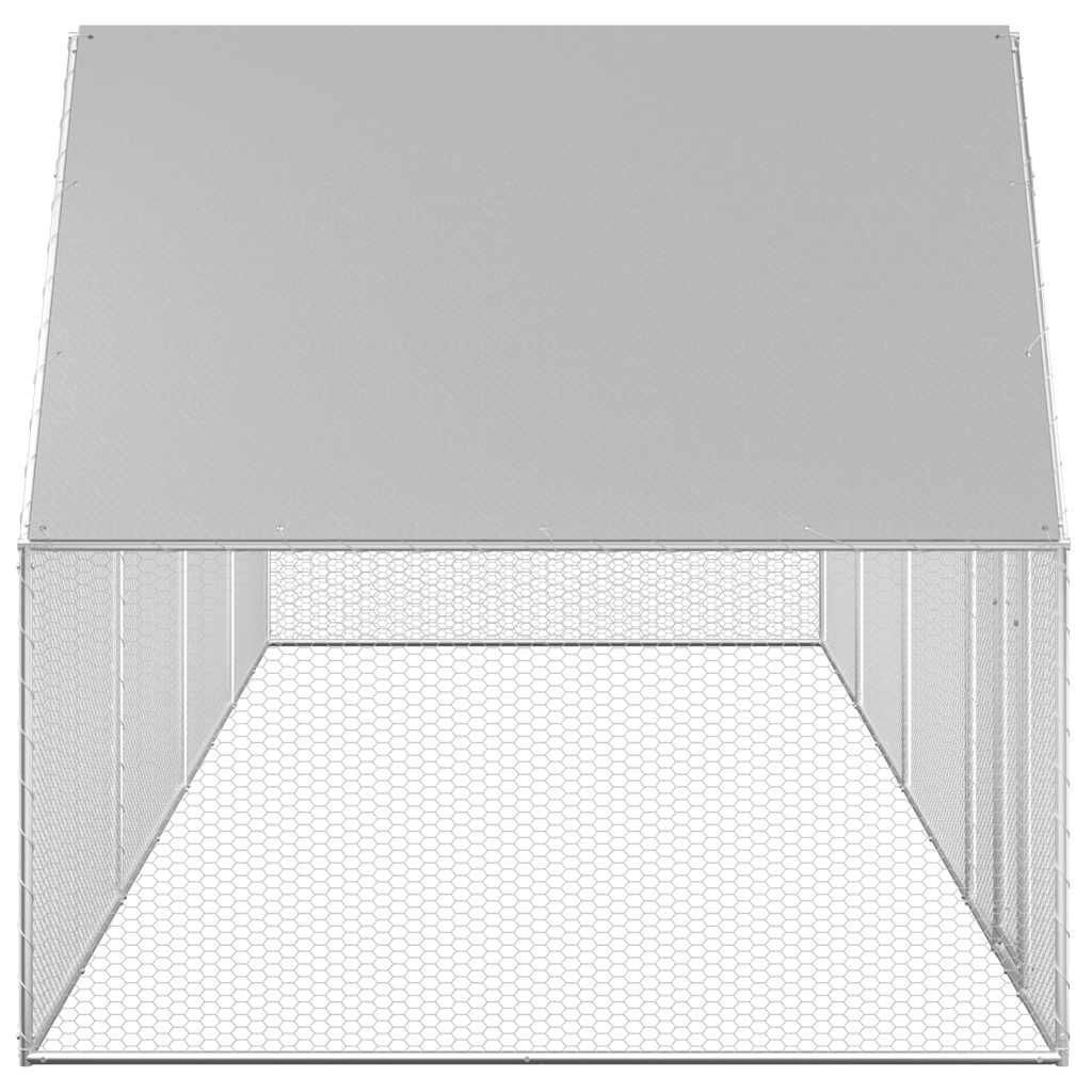 horganyzott acél tyúkól 8 x 2 x 2 m