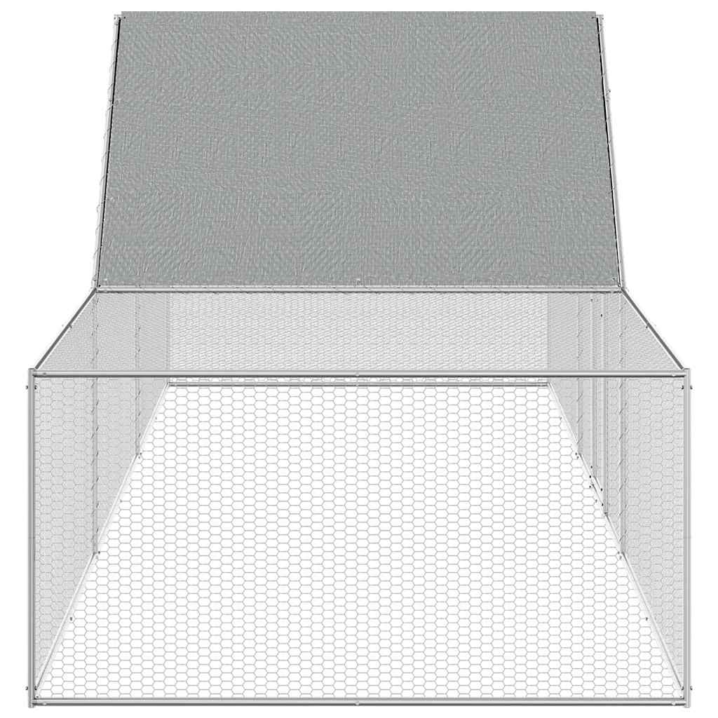 horganyzott acél tyúkól 6 x 2 x 2 m