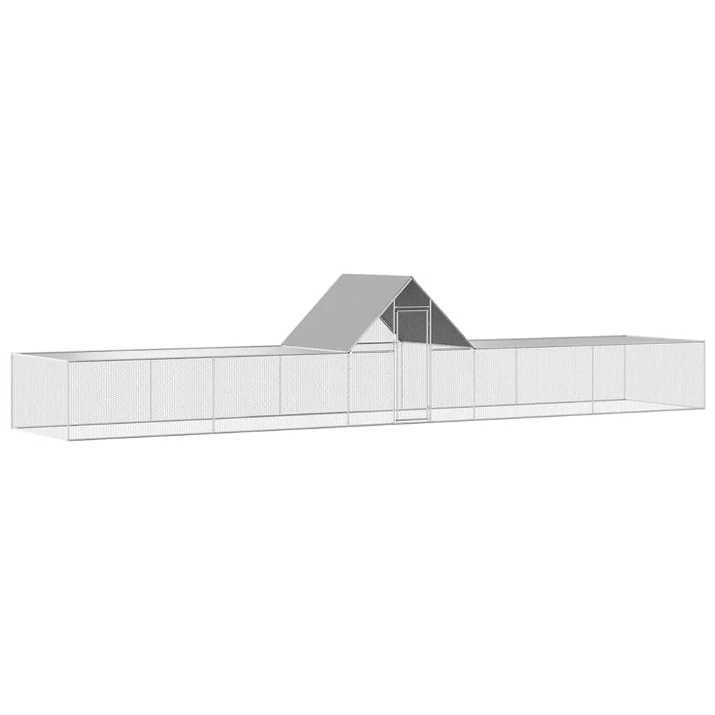 horganyzott acél tyúkól 10 x 2 x 2 m