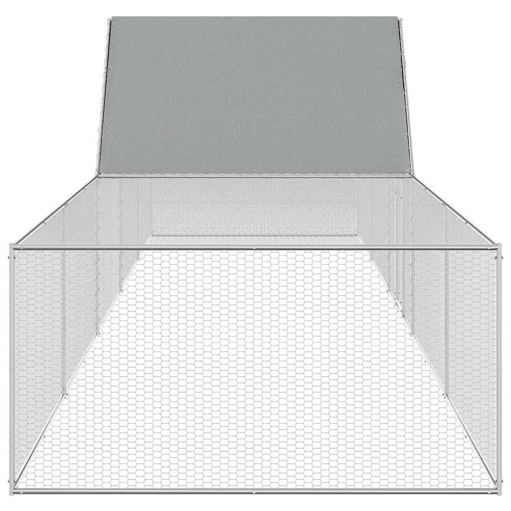 horganyzott acél tyúkól 10 x 2 x 2 m