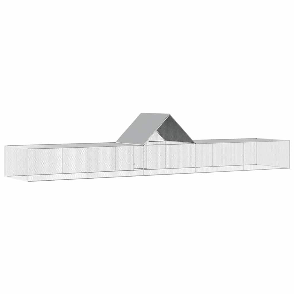 horganyzott acél tyúkól 10 x 2 x 2 m