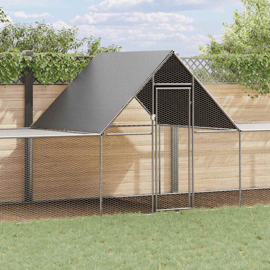 horganyzott acél tyúkól 10 x 2 x 2 m