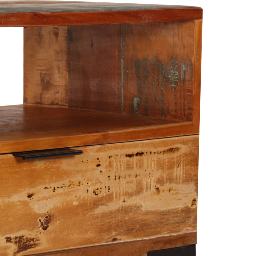 tömör újrahasznosított fa TV-szekrény 118 x 35 x 45 cm