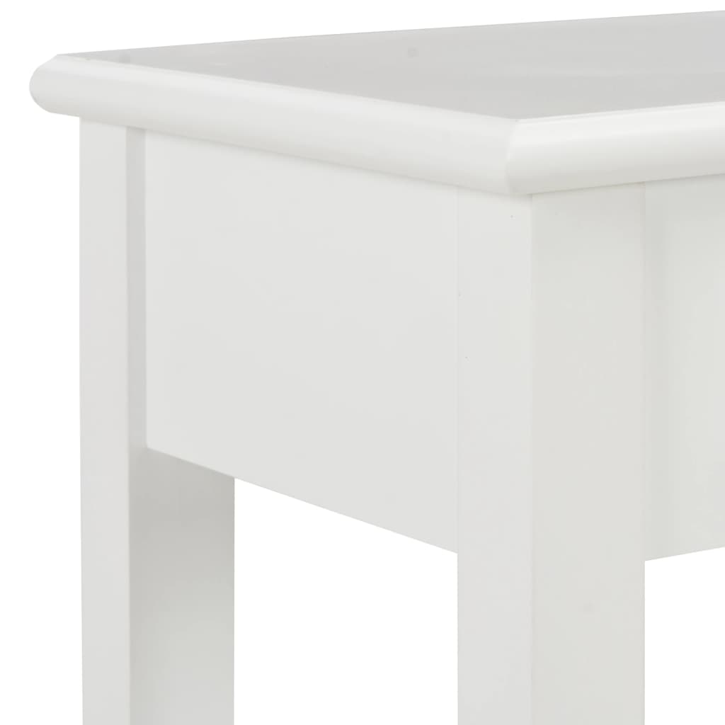 fehér fa tálalóasztal 110 x 35 x 80 cm