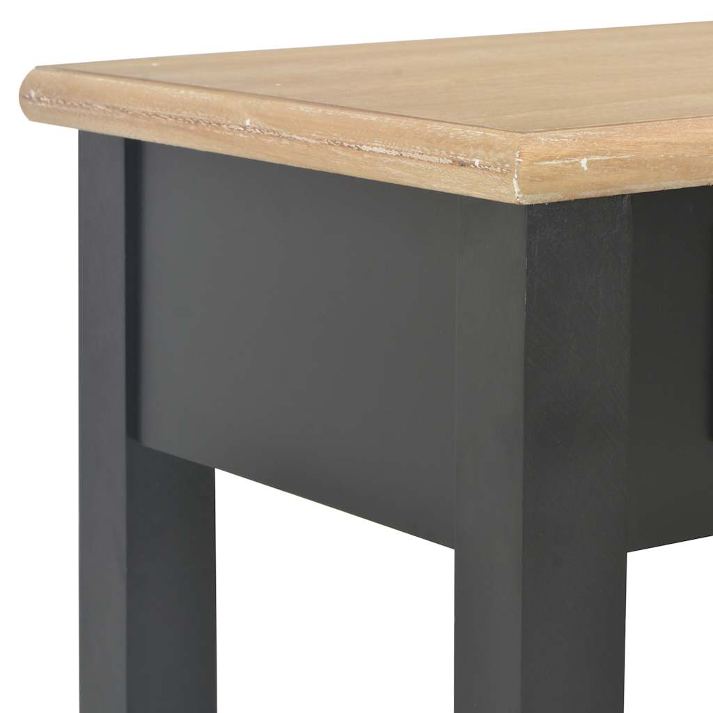 fekete fa tálalóasztal 110 x 35 x 80 cm