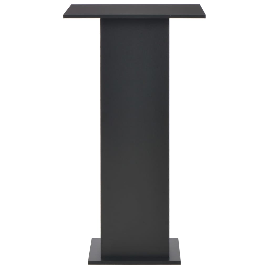 280206 vidaXL Bar Table Black 60x60x110 cm