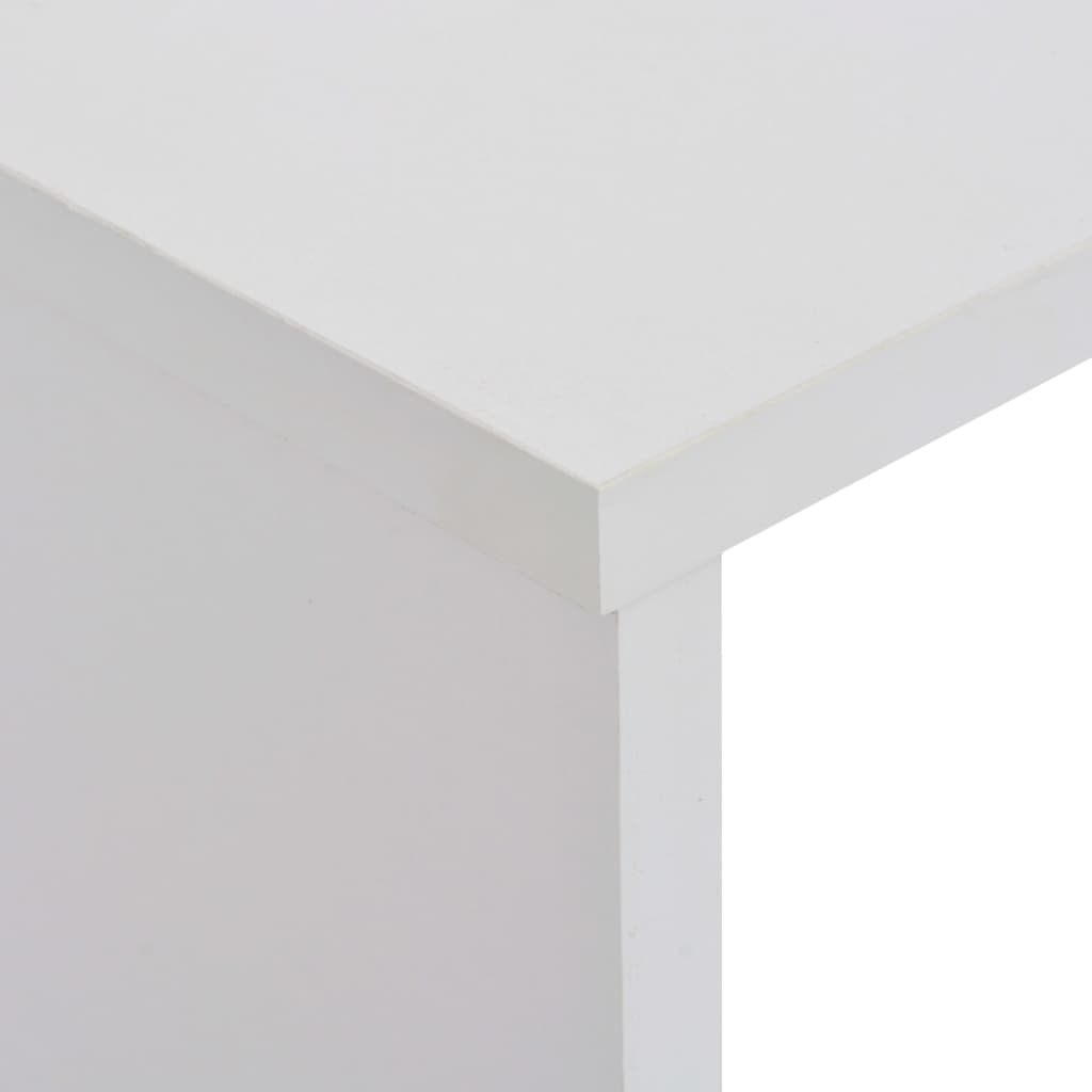 fehér bárasztal 2 asztallappal 130 x 40 x 120 cm