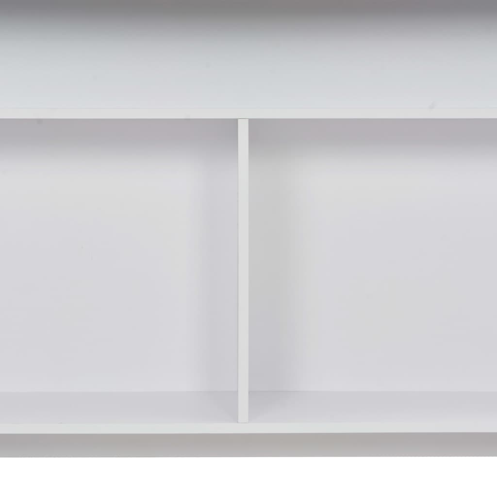 fehér bárasztal 2 asztallappal 130 x 40 x 120 cm